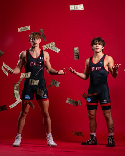 Minot State Men’s Wrestling Media Day - Captured at MSU Dome on Oct 06, 2025 in Minot, North Dakota Photo by Sean Arbaut