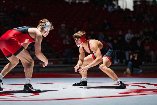 Minot State Men’s Wrestling vs MSUM - Captured at Minot State Dome on Jan 16, 2025 in Minot, North Dakota nnPhoto by Sean Arbaut