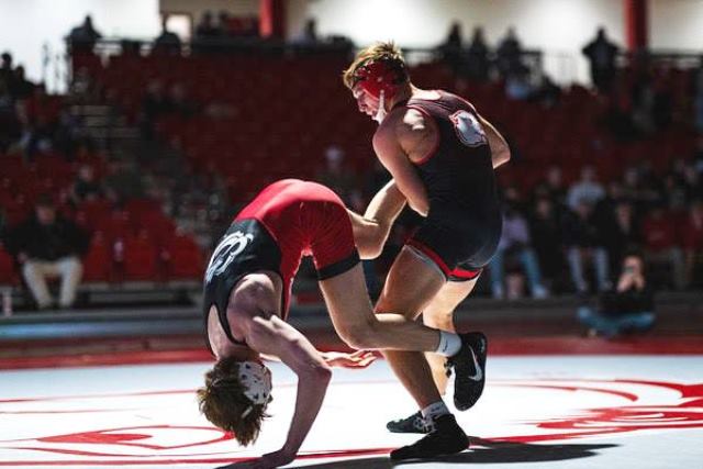 Minot State Men’s Wrestling vs MSUM - Captured at Minot State Dome on Jan 16, 2025 in Minot, North Dakota nnPhoto by Sean Arbaut
